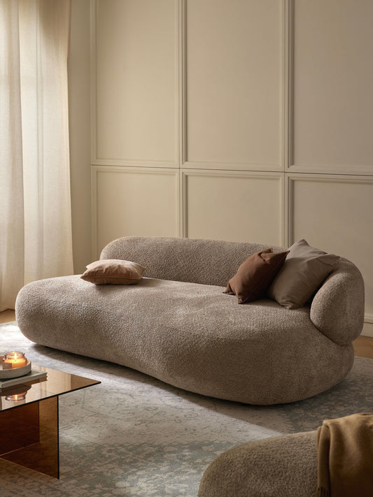 Albariza Teddy Bouclé Sofa, 3-Seater