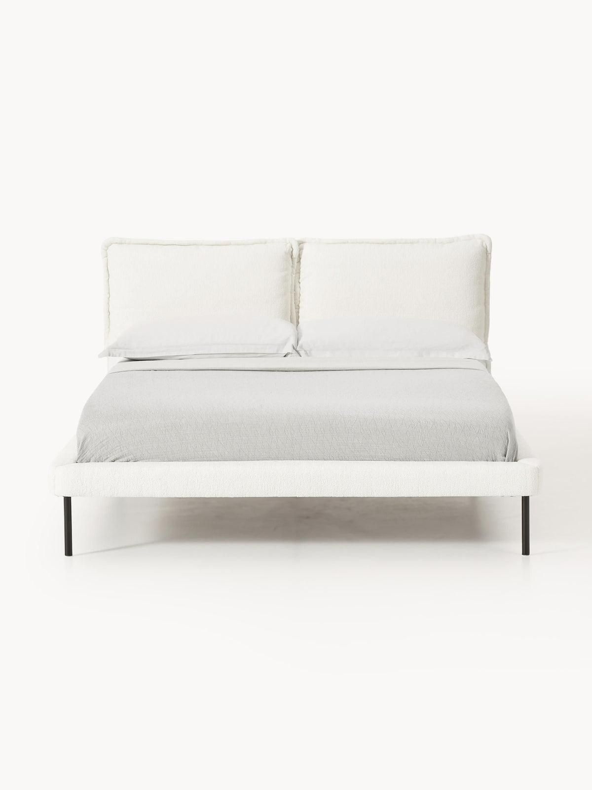 Amelienne Teddy Bouclé Upholstered Bed