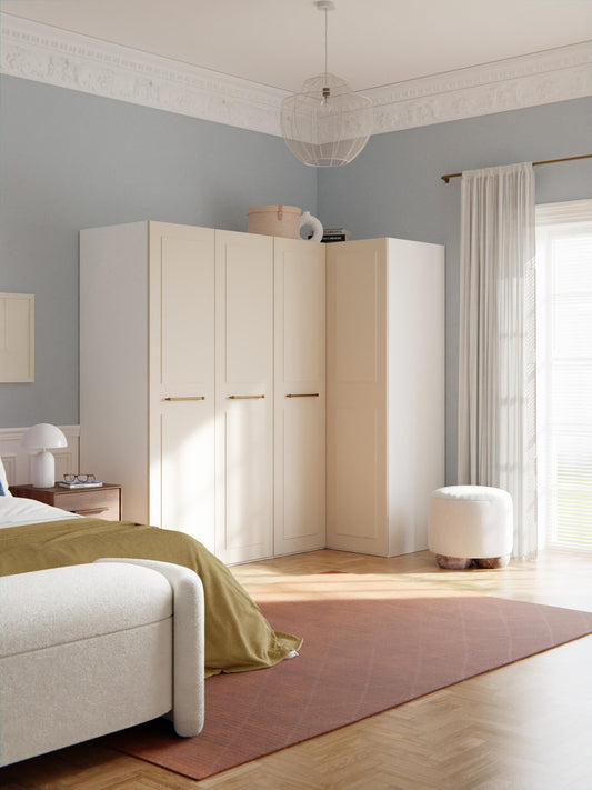 Charlbrune Modular Corner Wardrobe, 215 cm Wide, in Various Sizes