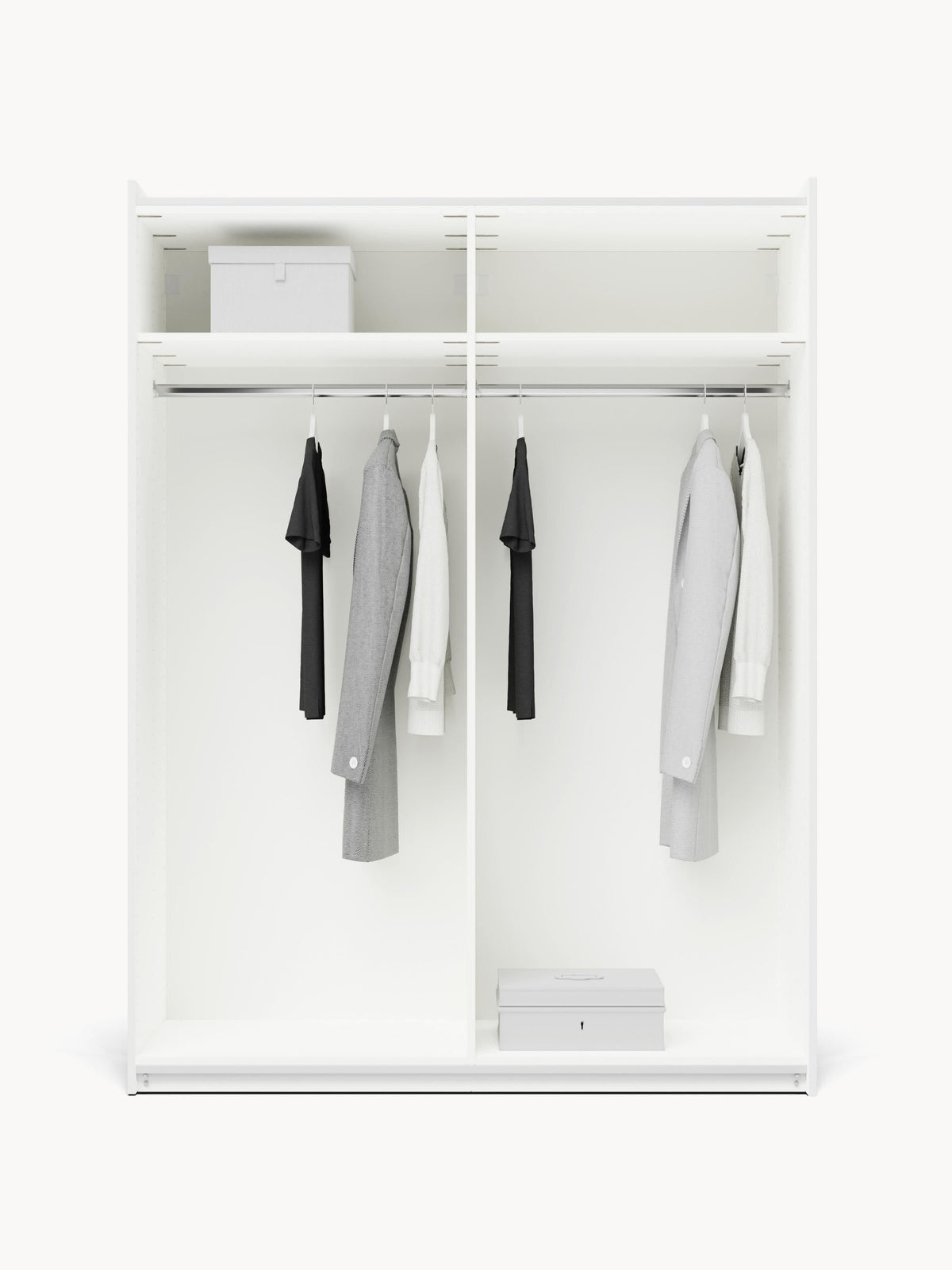 Charlbrune Modular Sliding-Door Wardrobe, 150 cm Wide, in Various Sizes