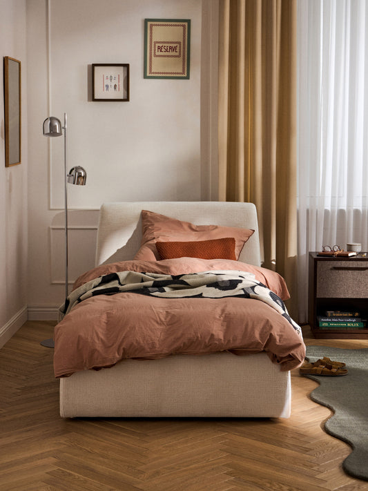 Clovarr Single Bed, Upholstered