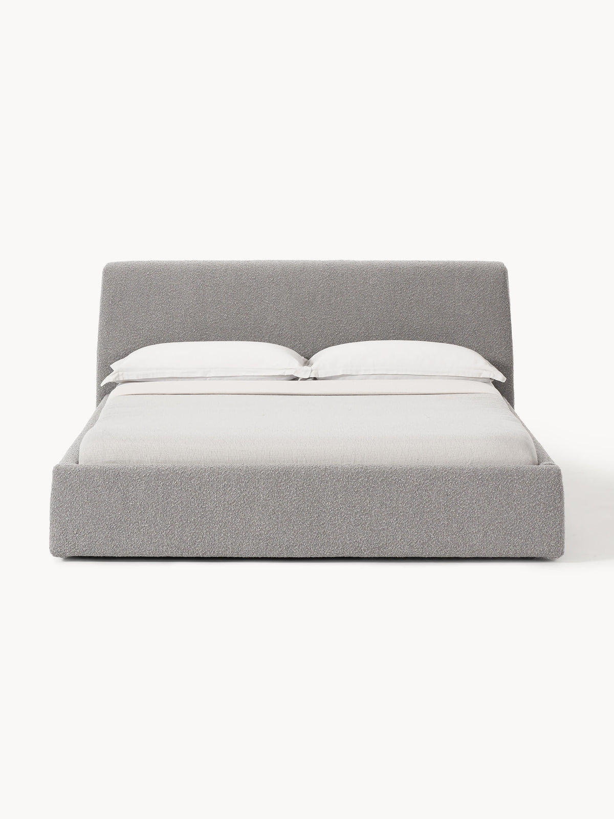 Clovarr Upholstered Bed in Bouclé