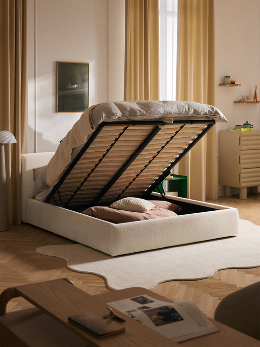 Clovarr Upholstered Storage Bed