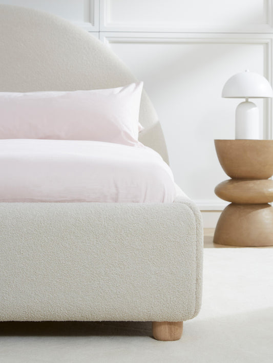 Ebbenhal Upholstered Bed in Teddy