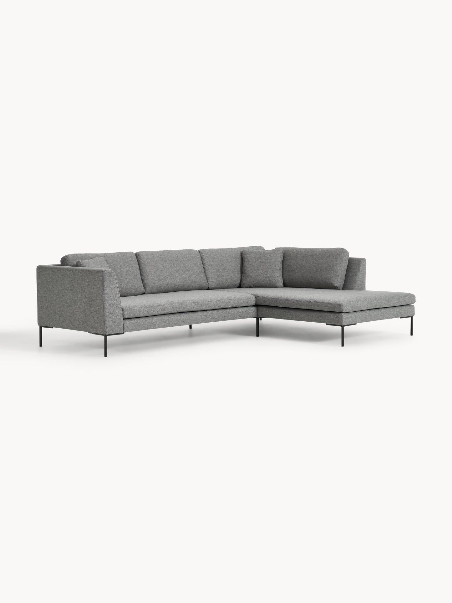 Emmarille Corner Sofa with Metal Legs
