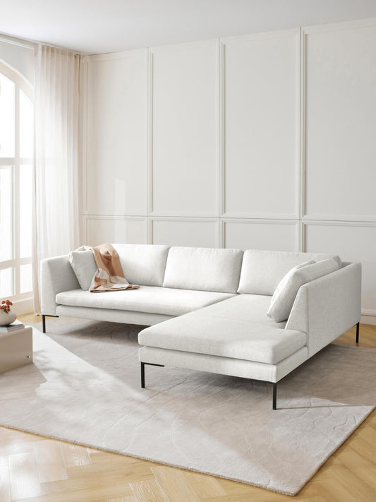 Emmarille Corner Sofa with Metal Legs