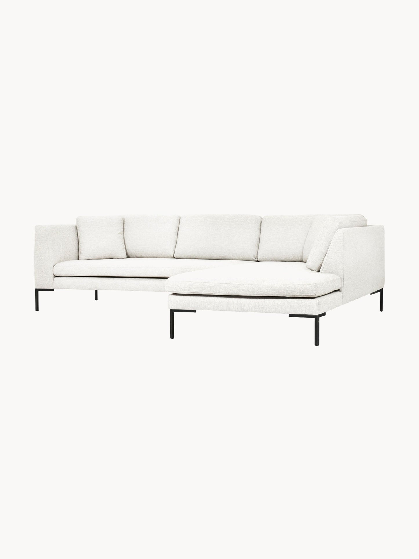 Emmarille Corner Sofa with Metal Legs