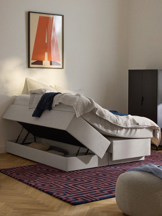 Enyrade Box Spring Bed with Storage