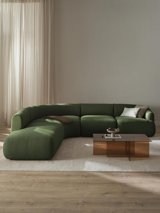 Fioranne Modular Corner Sofa in Bouclé, 4-Seater