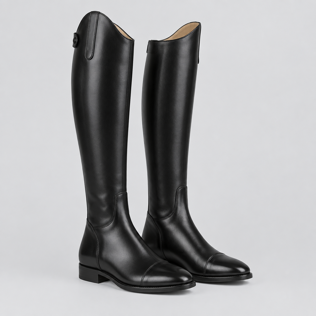 Filetto Tall Riding Boots, Leather