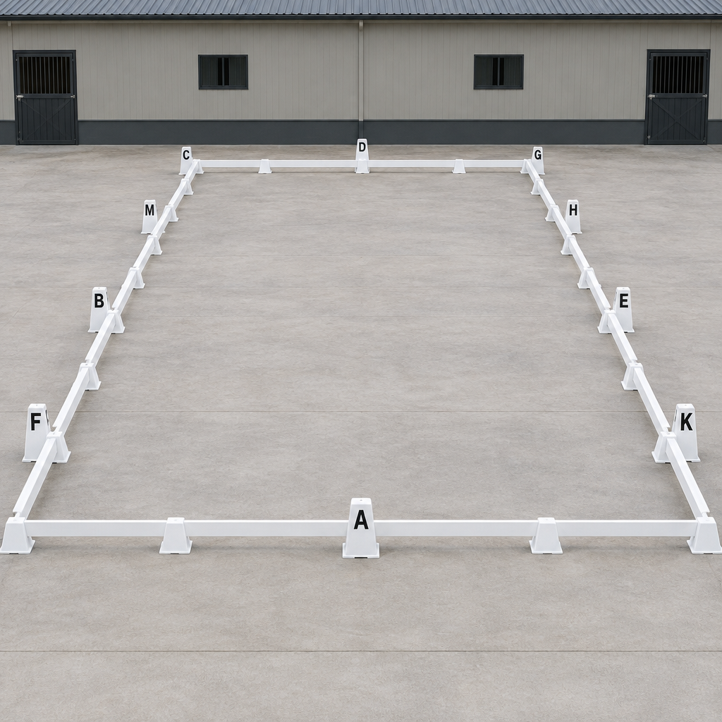Maneggio Dressage Arena, 20 × 40 m, Polymer