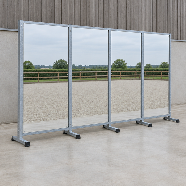 Pista Arena Mirror Set, 4 Panels, Galvanised