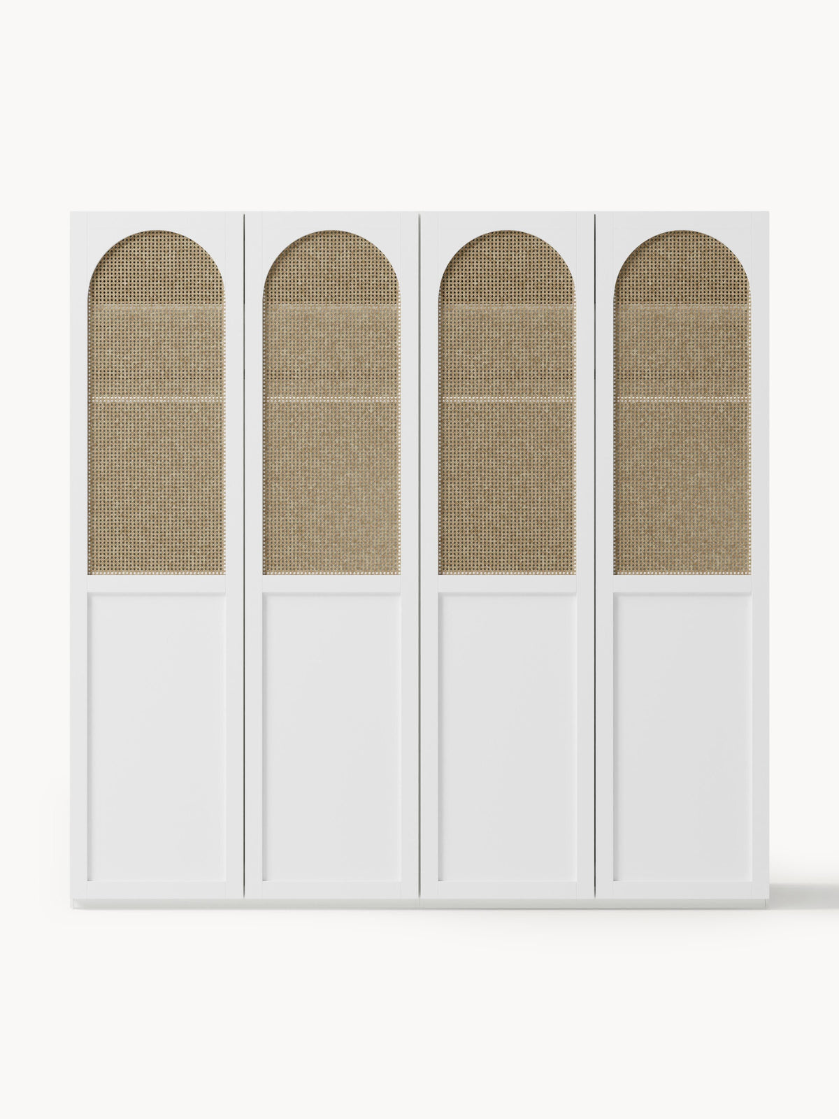 Jeanvelle Modular Hinged-Door Wardrobe, 200 cm Wide, in Various Sizes