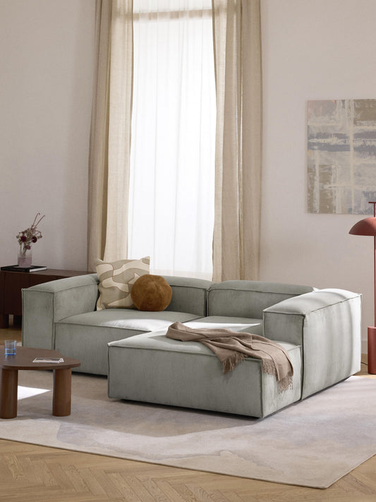 Lenskov Corduroy Modular Corner Sofa, 2-Seater