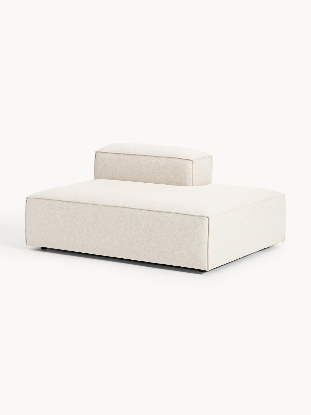 Lenskov Linen Blend Ottoman Module