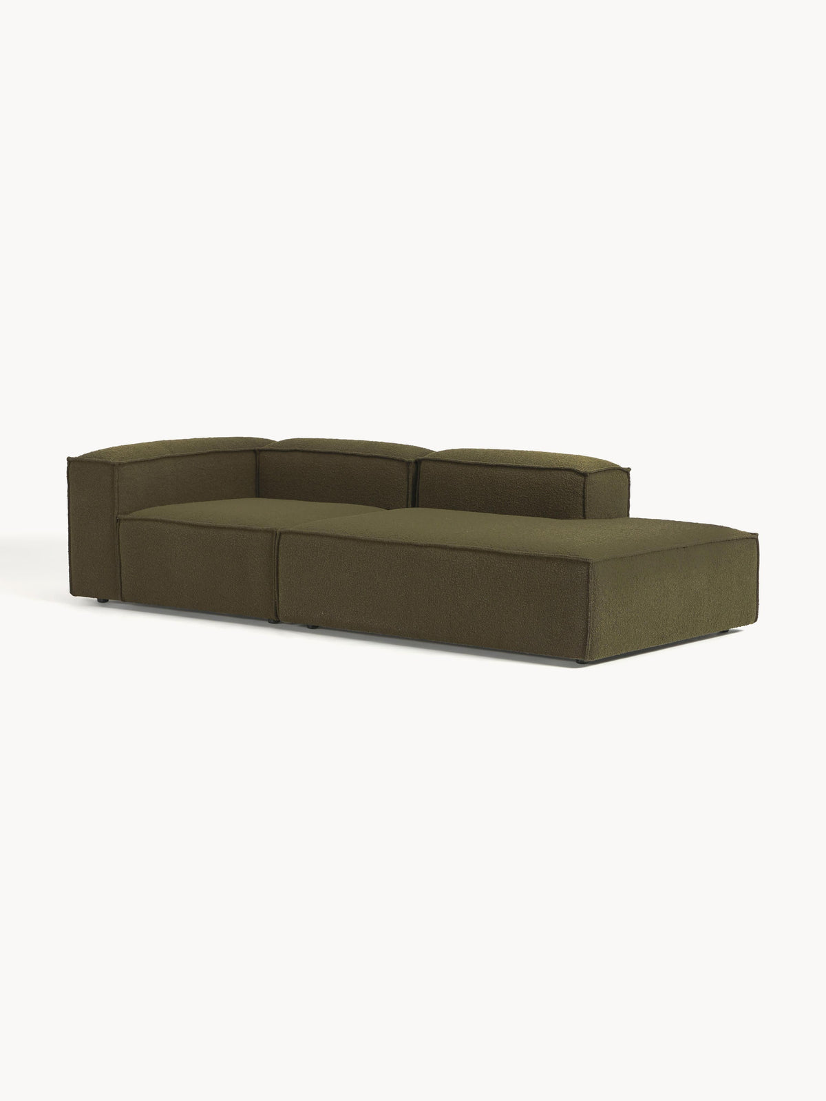 Lenskov Modular Bouclé Ottoman