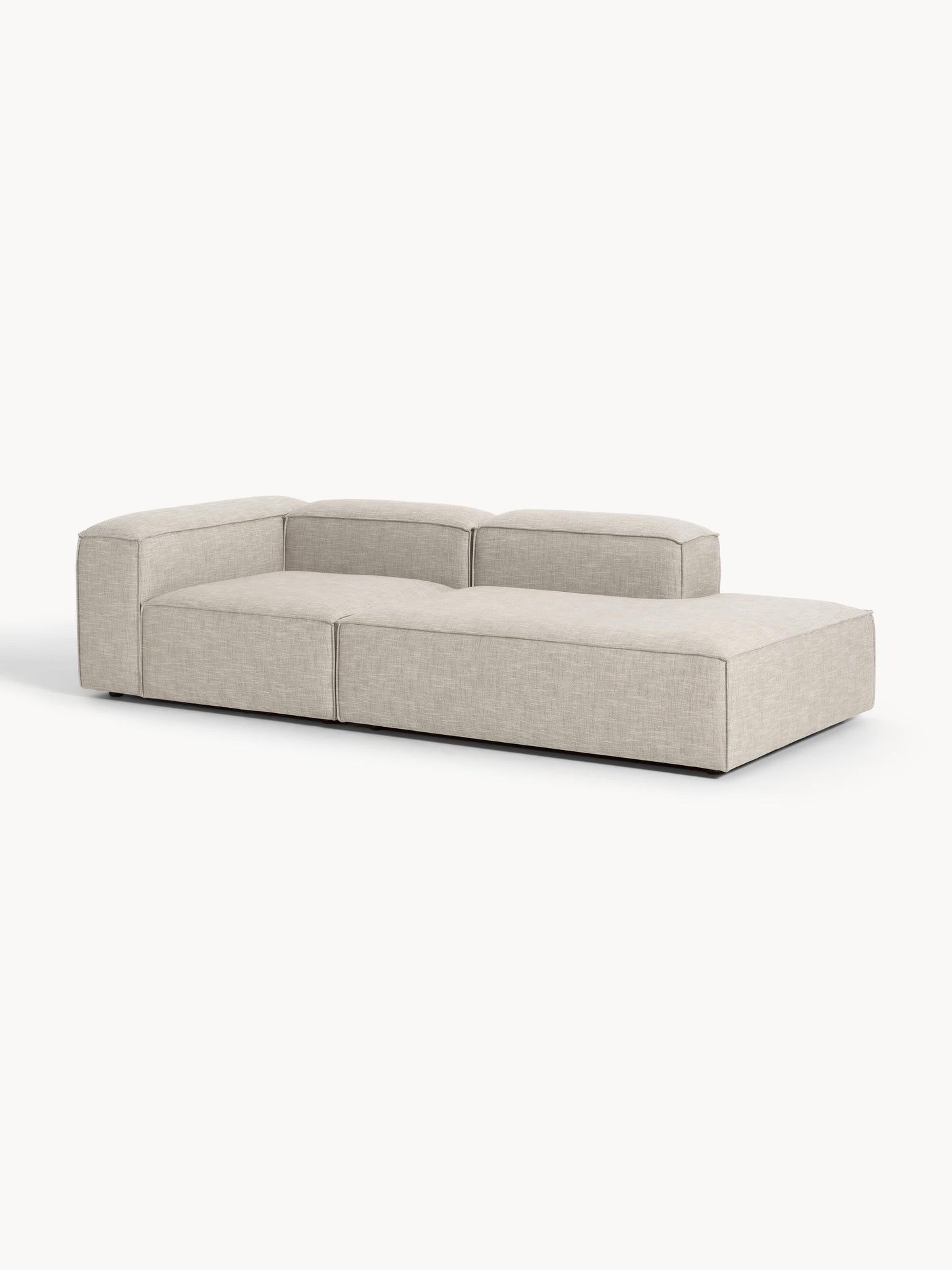 Lenskov Modular Linen Blend Ottoman