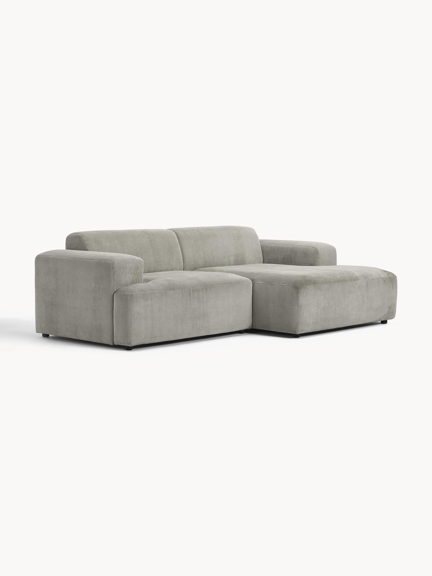 Melvaine Corner Sofa in Corduroy, 3-Seater