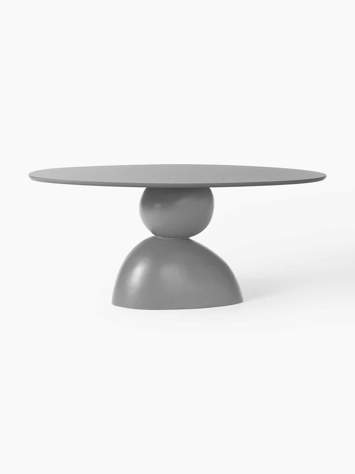 Sahrviel Oval Dining Table with Organic Design, 180 x 90 cm