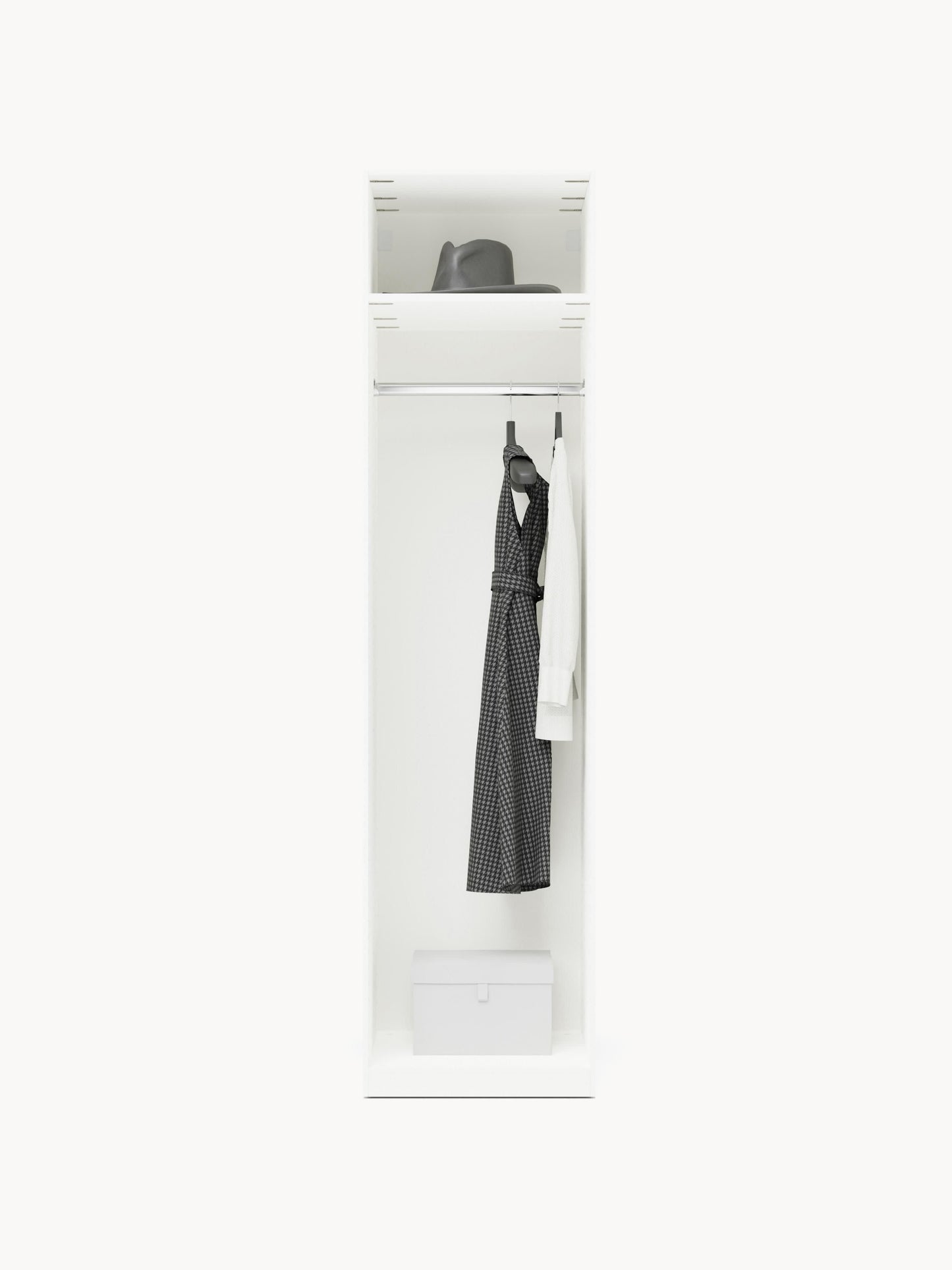 Simorel Modular Hinged-Door Wardrobe, 50 cm Wide, in Various Sizes