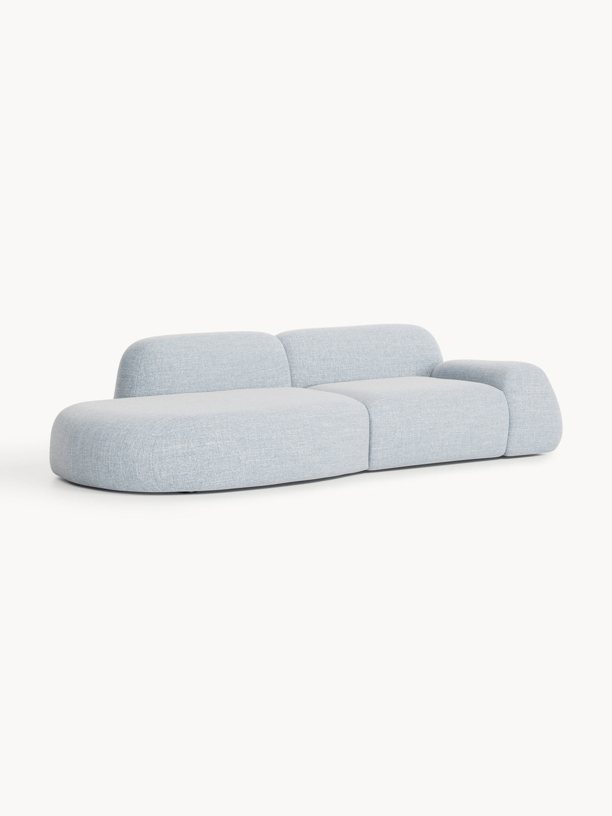 Wolskane Modular Chaise in Bouclé, 3-Seater