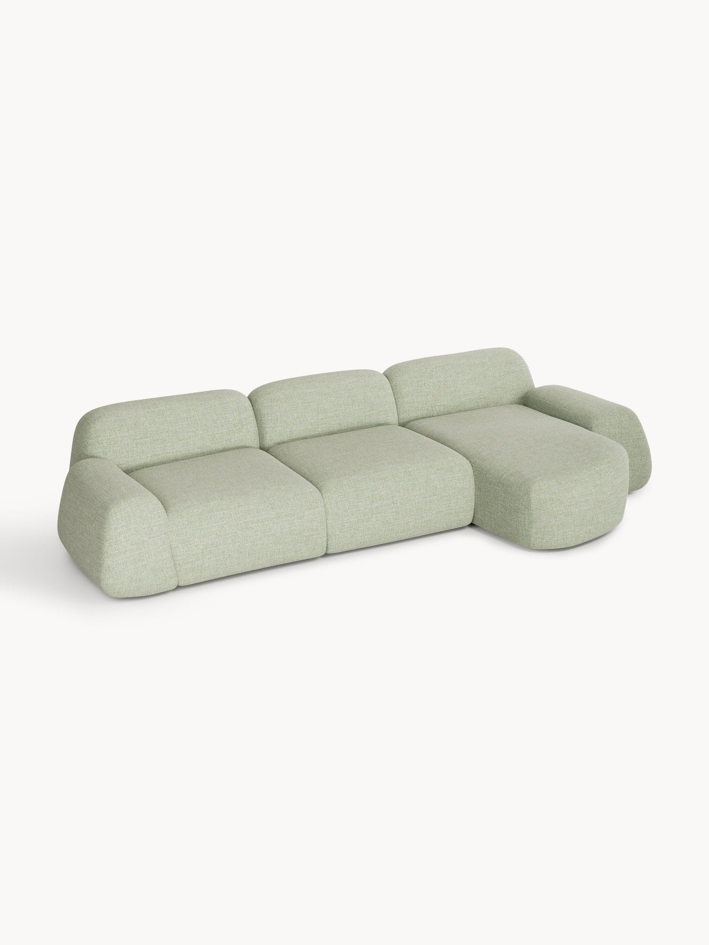 Wolskane Modular Corner Sofa in Bouclé, 4-Seater