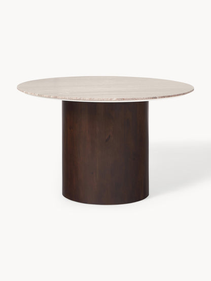 Abbriel Round Marble Dining Table, Ø 120 cm