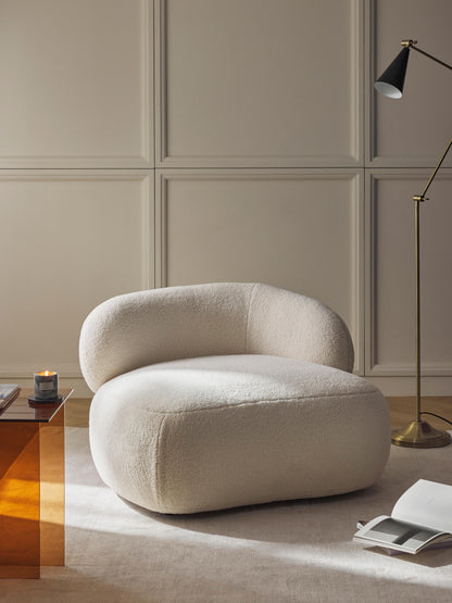Albariza Lounge Chair, Teddy Fur