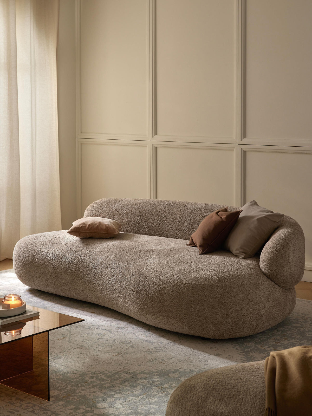 Albariza Teddy Bouclé Sofa, 3-Seater