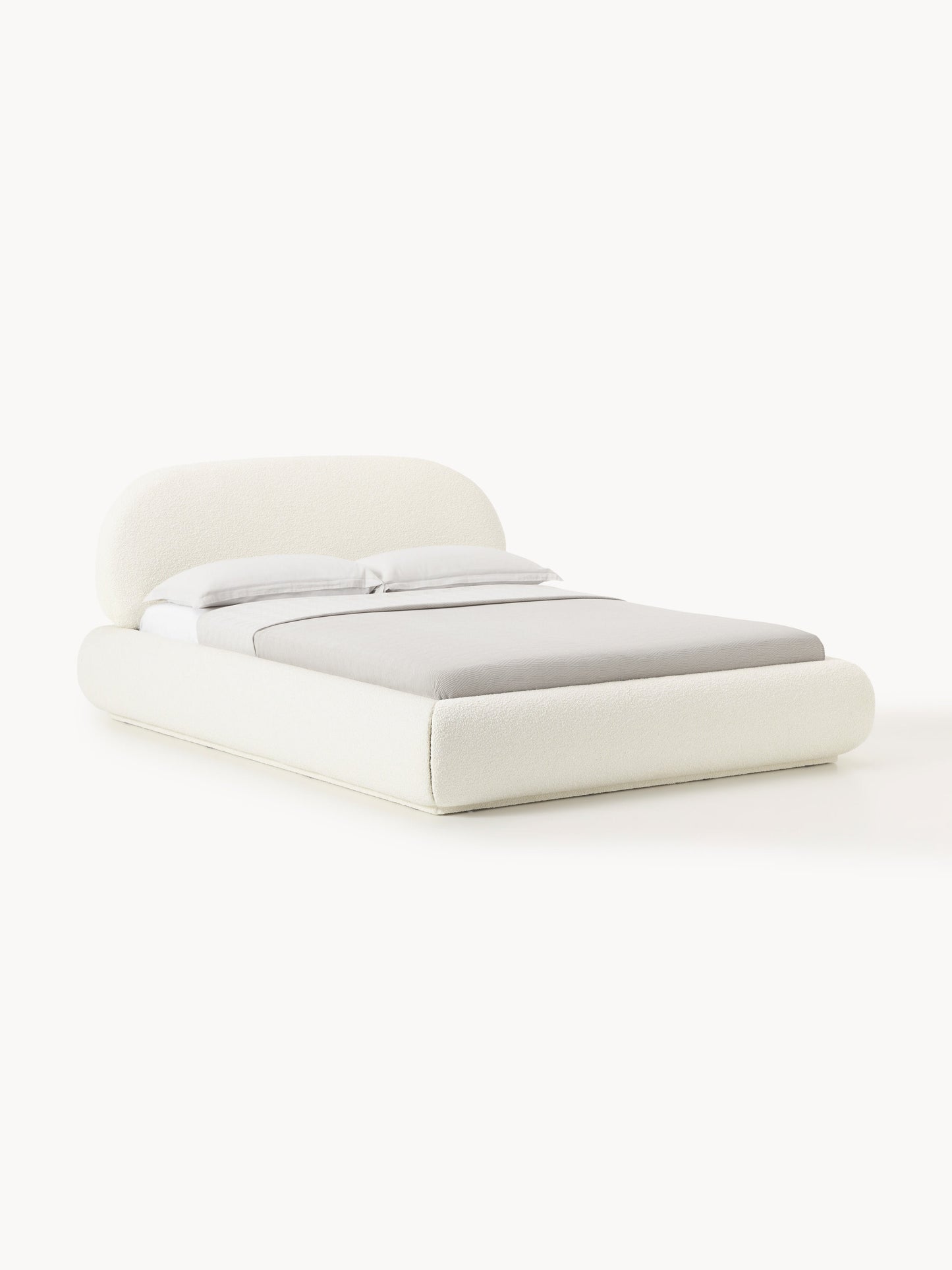 Albariza Upholstered Bed in Bouclé