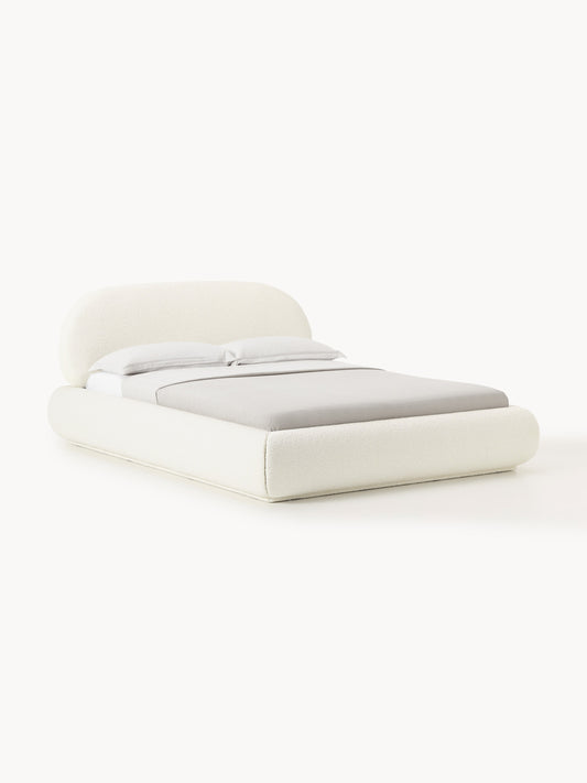 Albariza Upholstered Bed in Bouclé