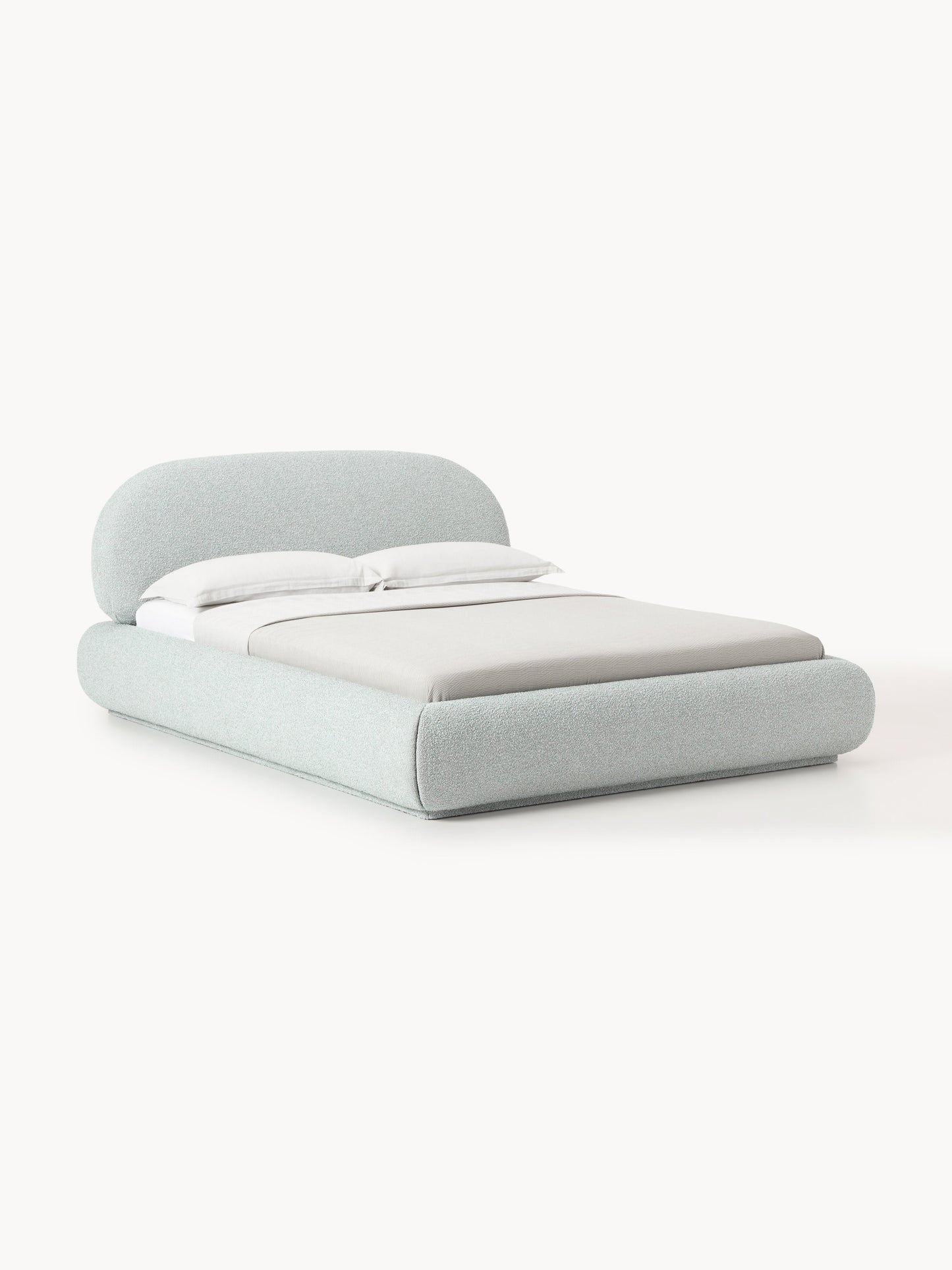 Albariza Upholstered Bed in Bouclé