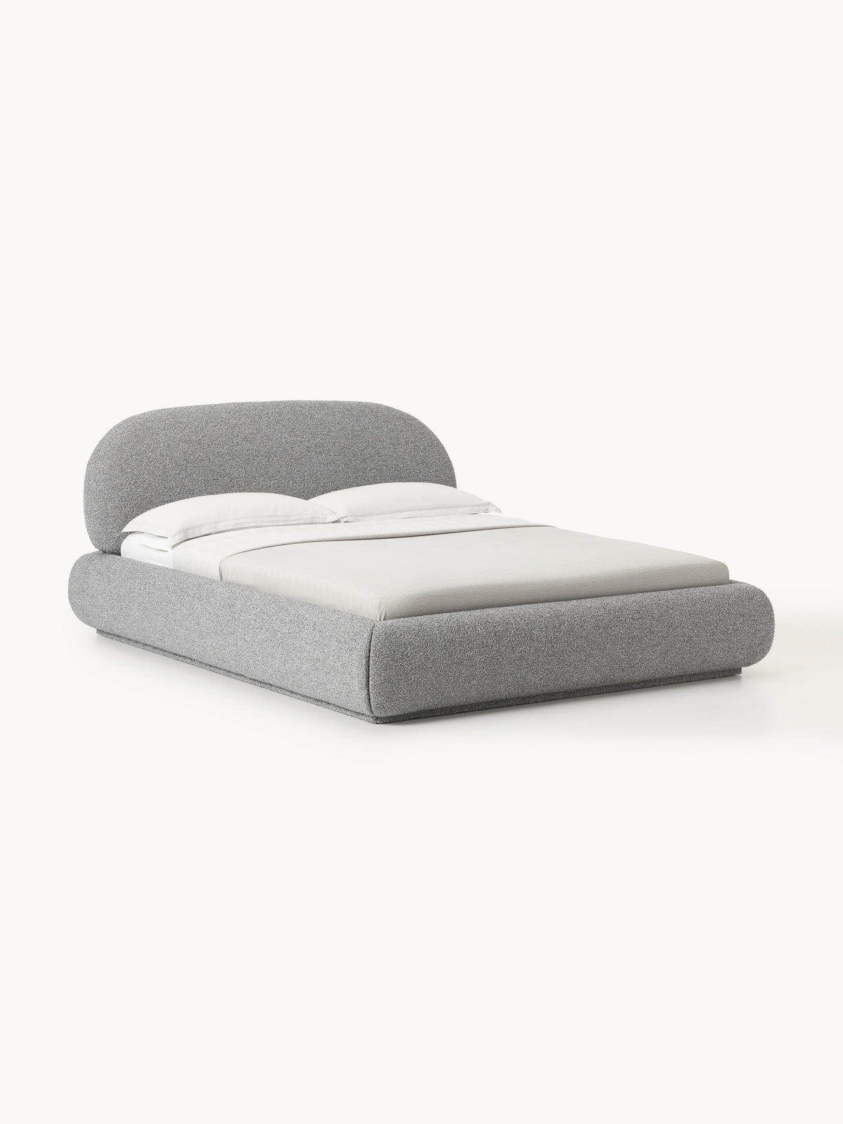 Albariza Upholstered Bed in Bouclé
