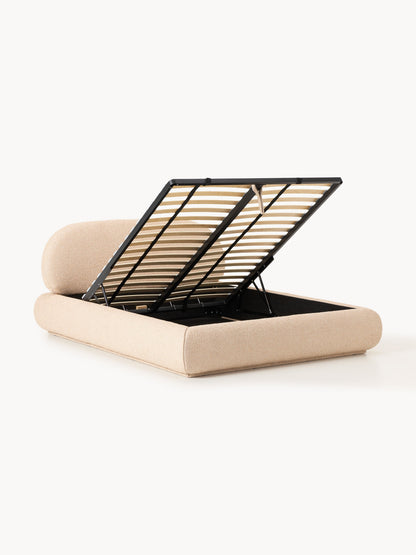 Albariza Upholstered Storage Bed in Bouclé