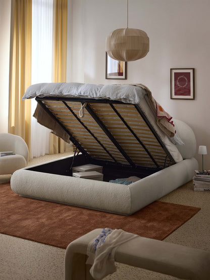 Albariza Upholstered Teddy Bed with Storage