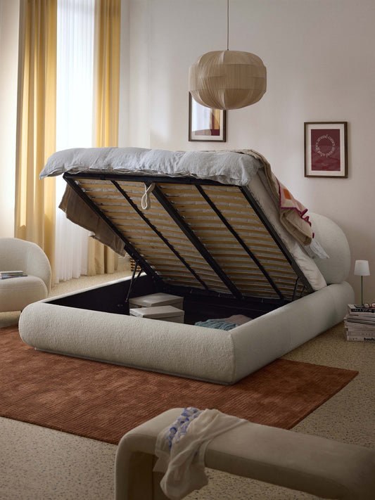 Albariza Upholstered Teddy Bed with Storage