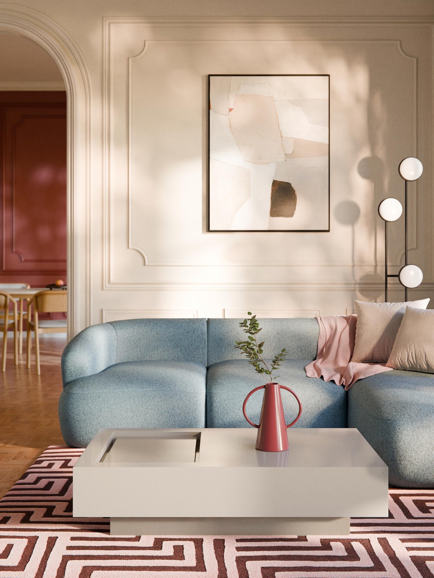 Alesvienne Storage Coffee Table, W 120 cm