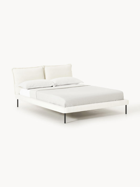 Amelienne Teddy Bouclé Upholstered Bed