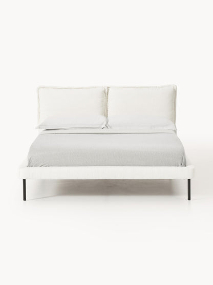 Amelienne Teddy Bouclé Upholstered Bed