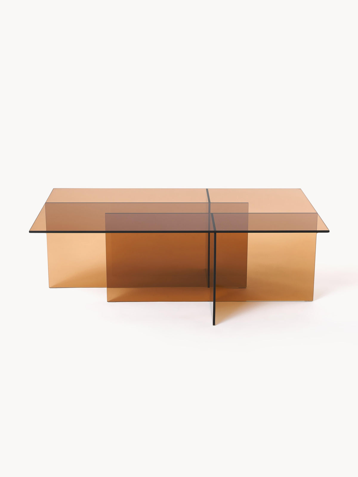 Anouvard Glass Coffee Table, W 102 cm