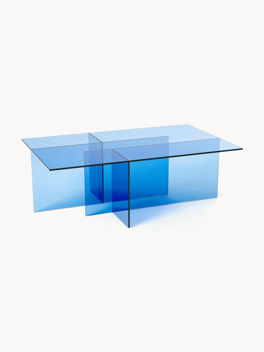 Anouvard Glass Coffee Table, W 102 cm