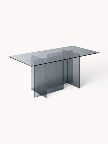 Anouvard Glass Dining Table, 180 x 90 cm