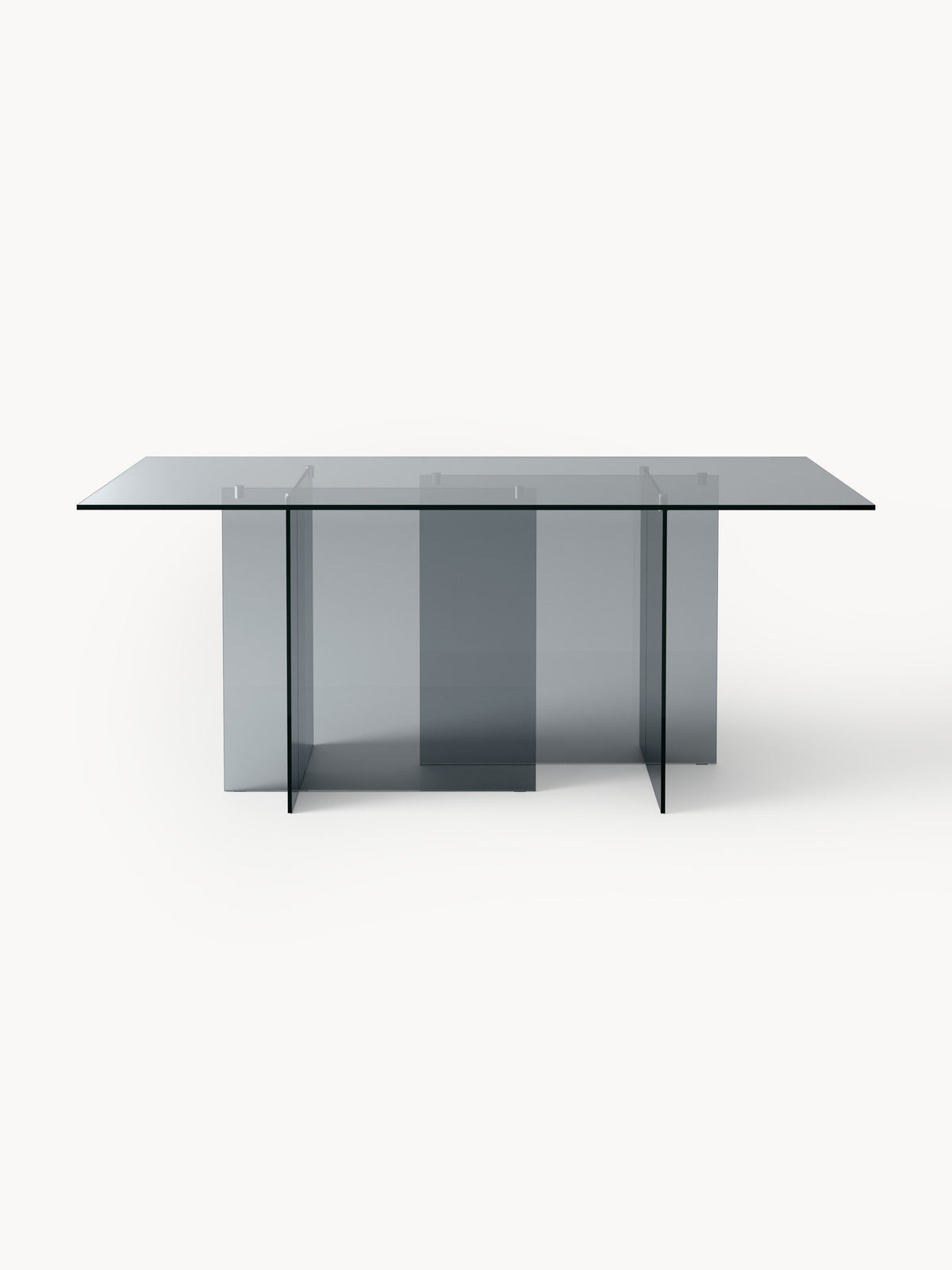 Anouvard Glass Dining Table, 180 x 90 cm