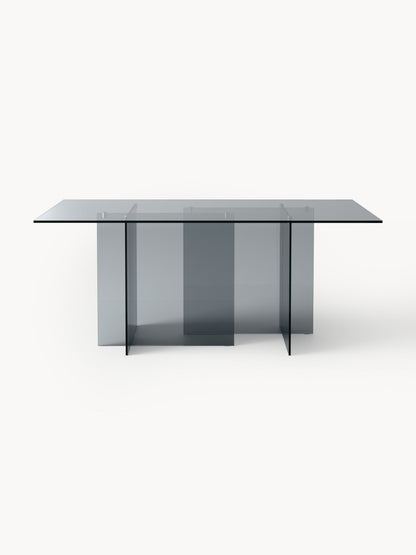 Anouvard Glass Dining Table, 180 x 90 cm