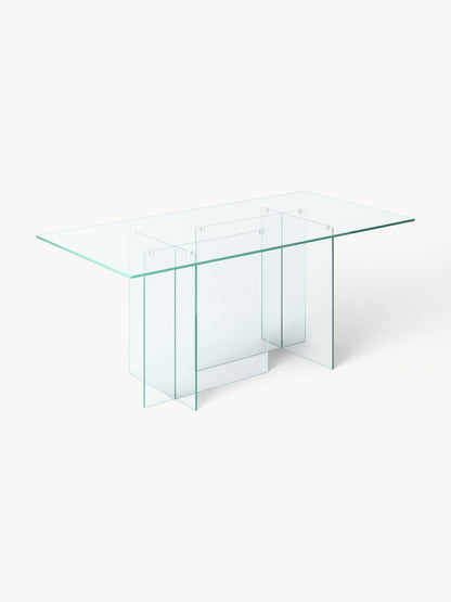 Anouvard Glass Dining Table, 180 x 90 cm