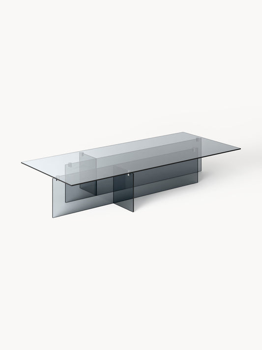 Anouvard Large Coffee Table in Glass, W 160 cm