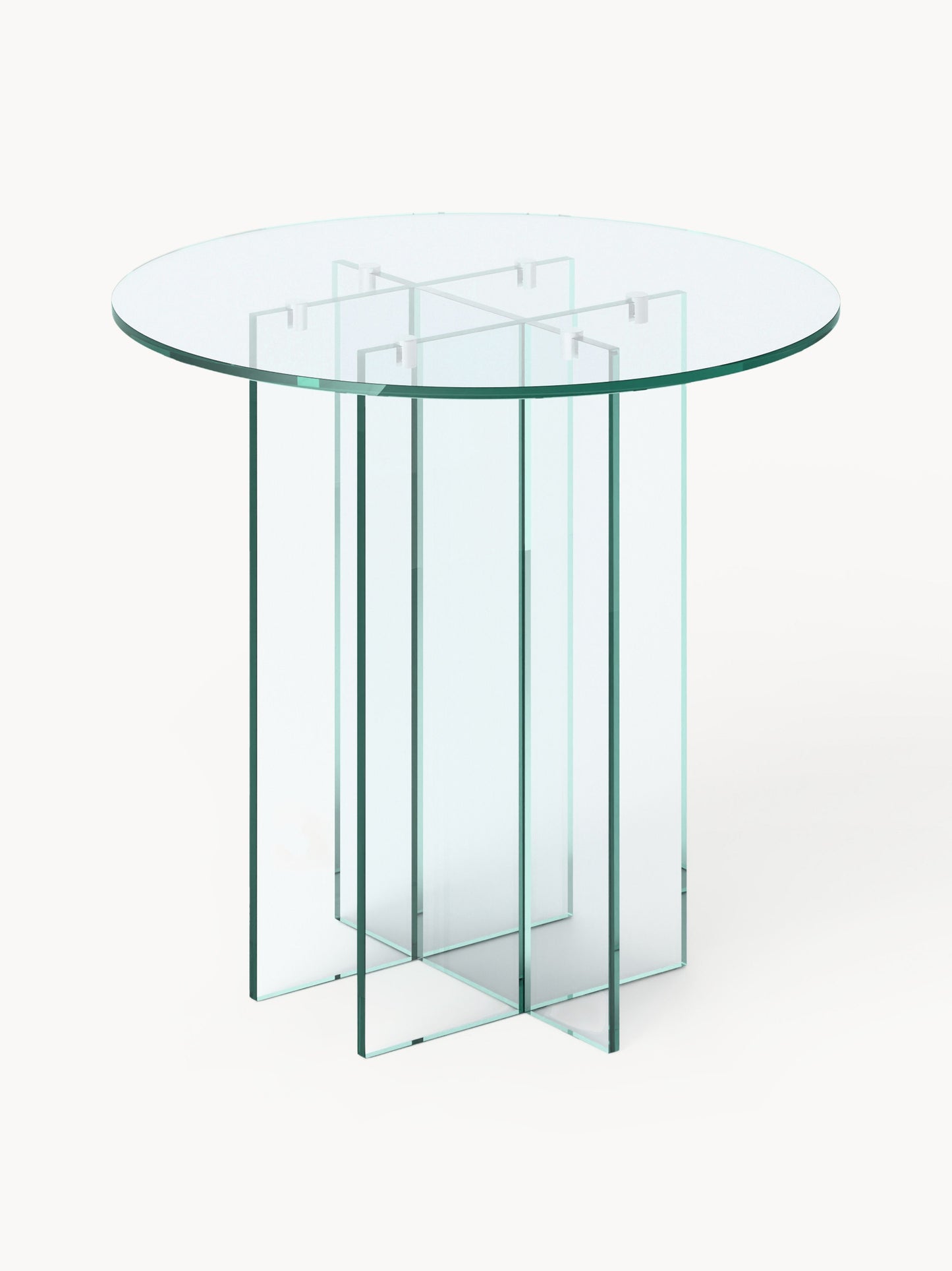 Anouvard Round Glass Dining Table, in Various Sizes