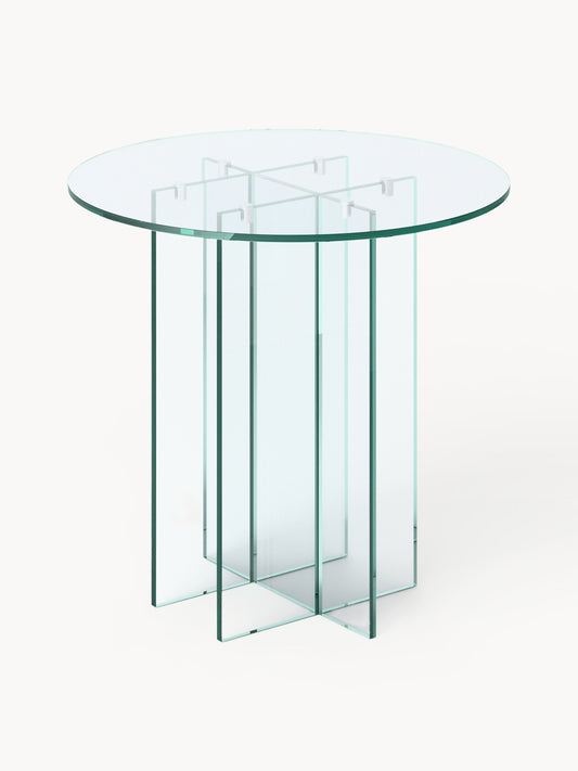 Anouvard Round Glass Dining Table, in Various Sizes