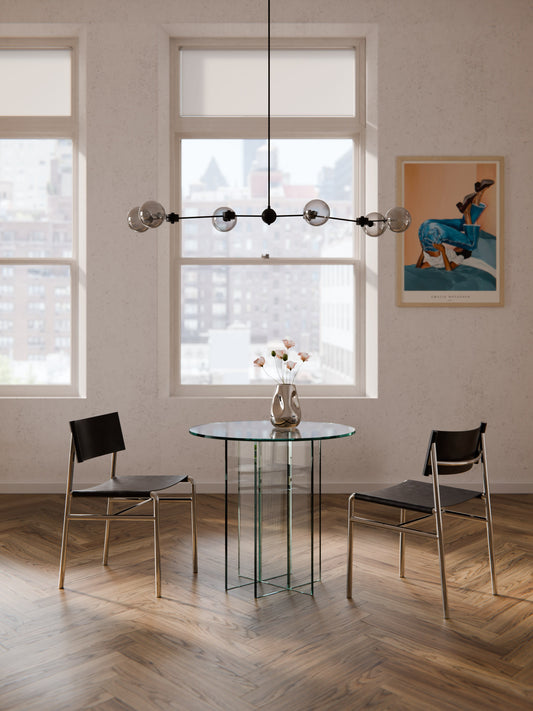 Anouvard Round Glass Dining Table, in Various Sizes