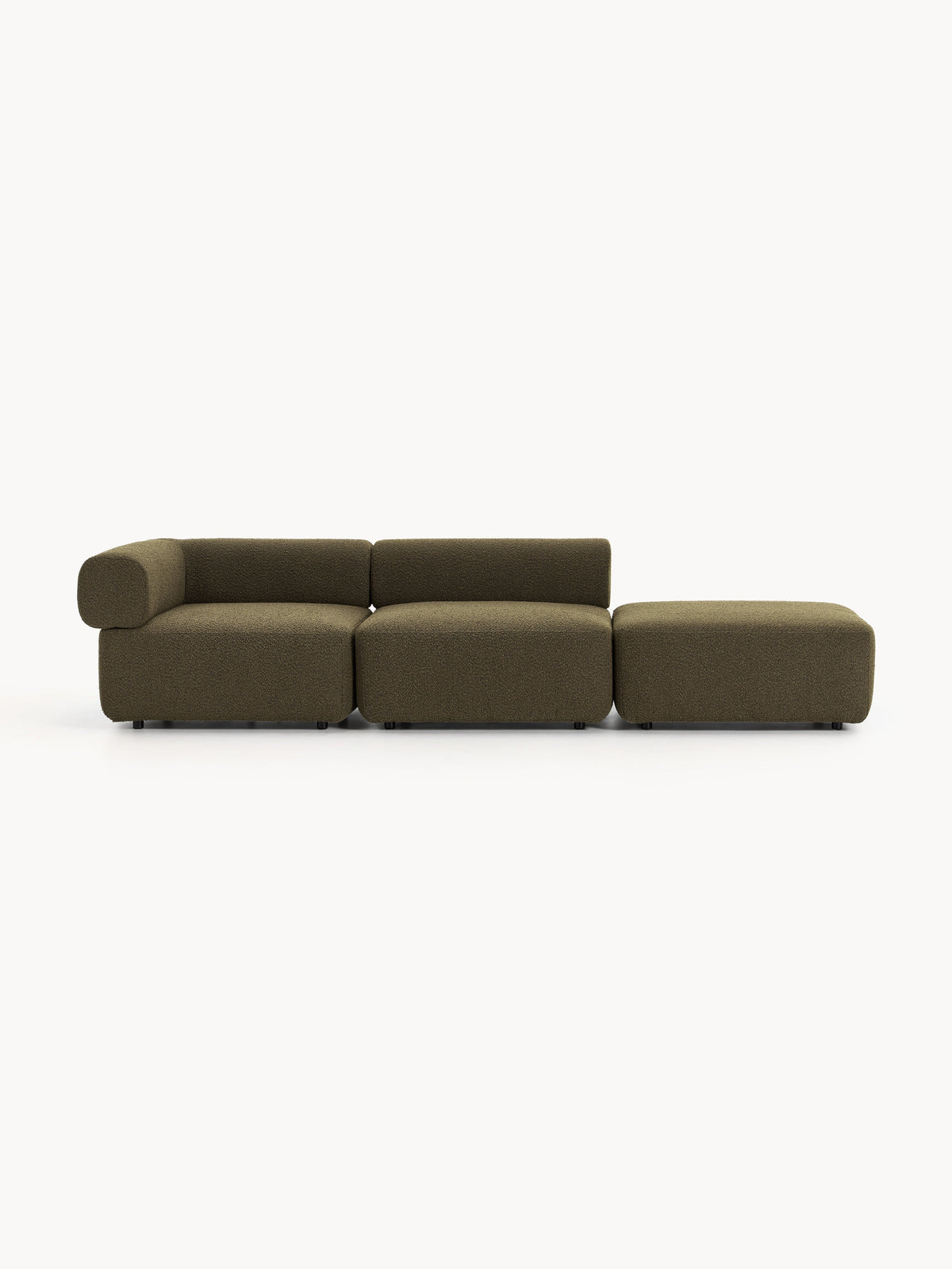 Antverre Modular Ottoman in Bouclé